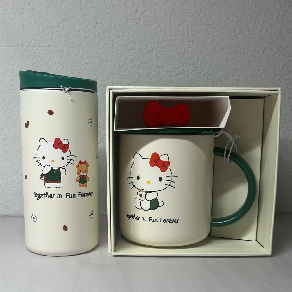 NWT Starbucks Hello Kitty Limited Edition Mug and Tumbler